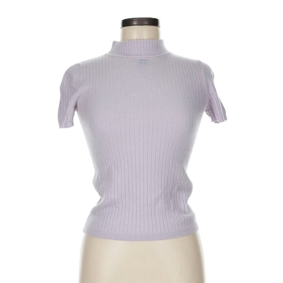 Courrèges | Tops | Courrges Vintage Rib Knit Short Sleeve
